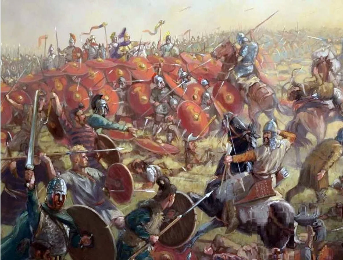 Chaloin battle on Catalaunian Plains